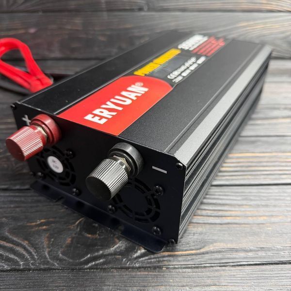 Перетворювач напруги Eryuan Z1B 3500W 12V/220V з чистим синусом LCD Інвертор для котла та побутової техніки 2907491239 фото