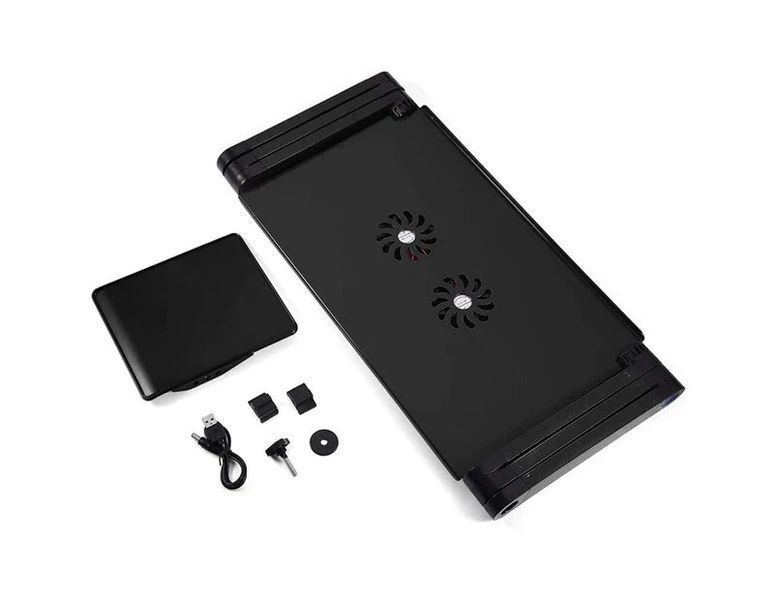 Столик для ноутбука LapTop Table T8 з вентилятором охолодження підставка для ноутбука складаний T8-LAPTOP 2588 фото