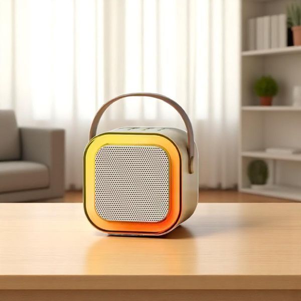 Бездротове LED караоке колонка SPEAKER K12 AND LY-736 з 2 мікрофонами портативна акустична система AND-LY-736  фото