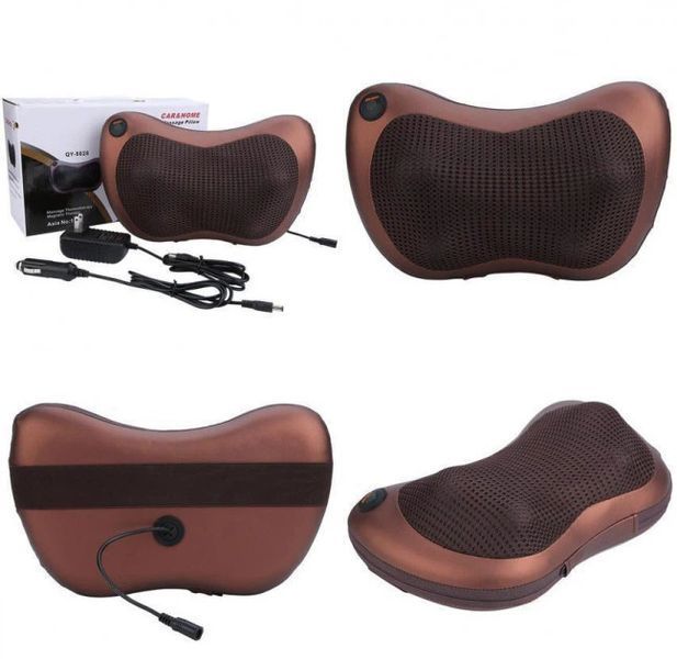Масажна подушка Massage Pillow 8028 роликовий масажер для шиї спини та тіла 8028  фото