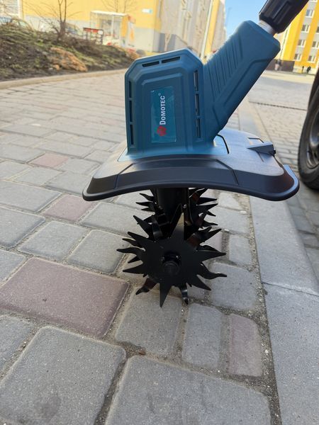 Культиватор акумуляторний DOMOTEC 21V 4000W з 2 акумуляторами для саду та городу 2939026650 фото